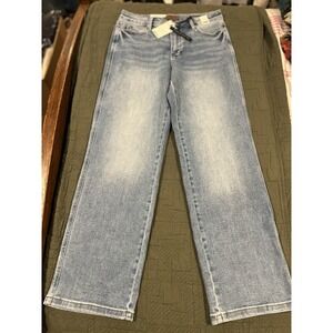 Judy Blue Women's Straight Fit Blue Jeans Mid Rise Size 11/30 NWT
